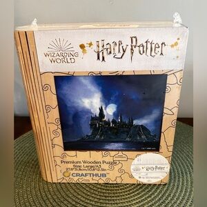 Harry Potter Hogwarts Castle Wooden Puzzle New in Box 100% COMPLETE  Crafthub.